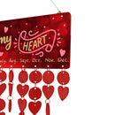 Heart-shaped DIY Wood Birthdays Anniversaries Reminder Calendar