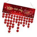 Heart-shaped DIY Wood Birthdays Anniversaries Reminder Calendar