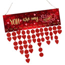Heart-shaped DIY Wood Birthdays Anniversaries Reminder Calendar