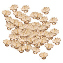 Pack of 50 Vintage Alloy Metal Rose Flower Charms Jewelry Findings Hat DIY Craft