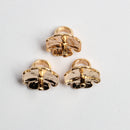 Pack of 50 Vintage Alloy Metal Rose Flower Charms Jewelry Findings Hat DIY Craft