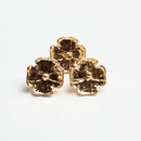 Pack of 50 Vintage Alloy Metal Rose Flower Charms Jewelry Findings Hat DIY Craft