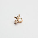 Pack of 50 Vintage Alloy Metal Rose Flower Charms Jewelry Findings Hat DIY Craft