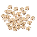 Pack of 50 Vintage Alloy Metal Rose Flower Charms Jewelry Findings Hat DIY Craft