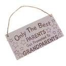 Only The Best Parents Get Promoted To Grandparents Board Wood Hanging Decor