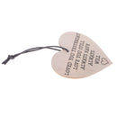 Loved You Yesterday Wooden Heart Hanging Gift Plaque Bottle Wine Tags