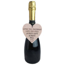 Loved You Yesterday Wooden Heart Hanging Gift Plaque Bottle Wine Tags