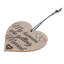My Humans Are Getting Married Wood Heart Hanging Gift Plaque Bottle Wine Tag