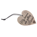 My Humans Are Getting Married Wood Heart Hanging Gift Plaque Bottle Wine Tag