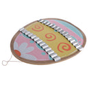 Rustic Happy Easter Egg Shape Wooden Hanging Sign Fesrtival Home Kitchen Wall Decoration