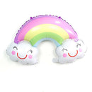 Large Smile Face Cloud Rainbow Aluminum Foil Helium Balloon 91 x 61 cm