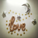 Script Love Foil Helium Balloons Wedding Engagement Party Decor Rose Gold