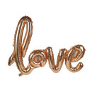Script Love Foil Helium Balloons Wedding Engagement Party Decor Rose Gold