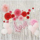 Script Love Foil Helium Balloons Wedding Engagement Party Decor Rose Gold