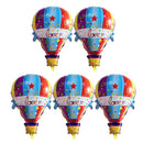 Pack of 5pcs Hot Air Aluminium Foil Balloons Wedding Birthday Party Decoration