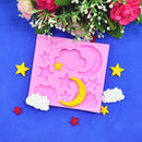 Lovely Cloud Star Moon Sugarcraft Fondant Baking Mould Mold Chocolate Cake DIY Tool