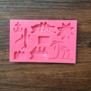 3D Silicone Airplane Tree Boat Sun Camera Fondant Cake Mold DIY Baking Tool