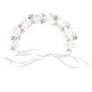Korean Women's Fangle Fower Leaf Ornament Bridal Charming Exquisite Accessory