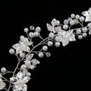 Korean Women's Fangle Fower Leaf Ornament Bridal Charming Exquisite Accessory