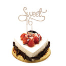 Glitter Gold Sweet 16 Cake Topper 16th Happy Birthday Party Decoration