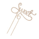 Glitter Gold Sweet 16 Cake Topper 16th Happy Birthday Party Decoration