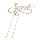Glitter Gold Sweet 16 Cake Topper 16th Happy Birthday Party Decoration