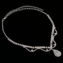 Bridal Wedding Necklace Rhinestone Crystal Earrings Wedding Jewelry Set