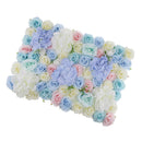 Artificial Rose Hydrangea Flower Wall Panels Backdrop Blue