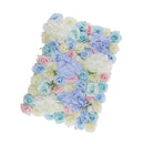 Artificial Rose Hydrangea Flower Wall Panels Backdrop Blue