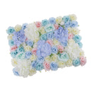Artificial Rose Hydrangea Flower Wall Panels Backdrop Blue