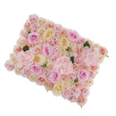Artificial Rose Hydrangea Peony Flower Wall Panels Champagne