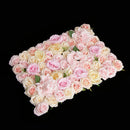 Artificial Rose Hydrangea Peony Flower Wall Panels Champagne