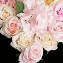 Artificial Rose Hydrangea Peony Flower Wall Panels Champagne