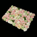 Artificial Rose Hydrangea Flower Wall Panels Backdrop Green