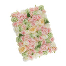 Artificial Rose Hydrangea Flower Wall Panels Backdrop Green