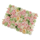 Artificial Rose Hydrangea Flower Wall Panels Backdrop Green