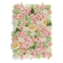 Artificial Rose Hydrangea Flower Wall Panels Backdrop Green
