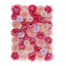 3D Artificial Rose Flower Wall Panels Wedding Background Photo Prop Decor