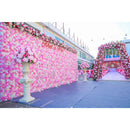 3D Artificial Rose Flower Wall Panels Wedding Background Photo Prop Decor