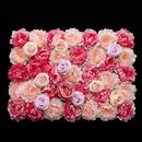3D Artificial Rose Flower Wall Panels Wedding Background Photo Prop Decor