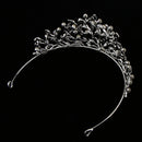 Classic Leaf Design Crystal Rhinestone Headband Wedding Bridal Crown Tiara