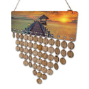 Wooden Bridge Theme Birthday Planner Calendar Board Wooden Reminder Plaque