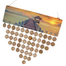 Wooden Bridge Theme Birthday Planner Calendar Board Wooden Reminder Plaque