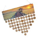 Wooden Bridge Theme Birthday Planner Calendar Board Wooden Reminder Plaque