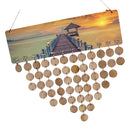 Wooden Bridge Theme Birthday Planner Calendar Board Wooden Reminder Plaque