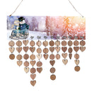 Wooden Snowman Design Birthday Planner Calendar Board Wooden Reminder Plaque