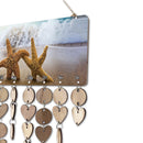 Starfish Design Calendar Birthday Planner Board Wood Reminder Plaque Gifts