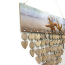 Starfish Design Calendar Birthday Planner Board Wood Reminder Plaque Gifts