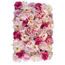 Artificial Flower Wall Panels Wedding Party Venue Decor Backdrops Rose Pink