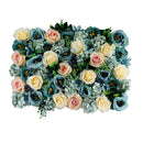 Artificial Flower Wall Panels Wedding Venue Decor Photo Backdrop Gray & Blue